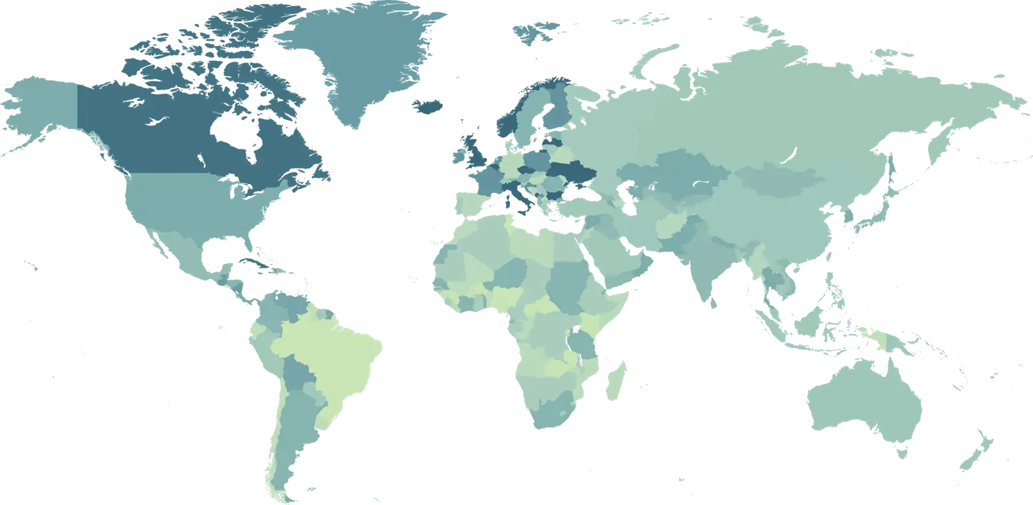 Ege Kompresör Dünya Haritası